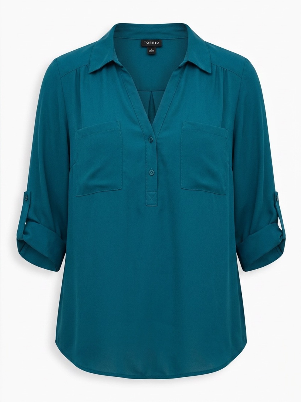 Torrid Teal Blouse